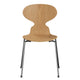 Fritz Hansen 3101 Ant Dining Chair in Oak Veneer — packshot, detail