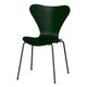 Fritz Hansen 3107 Series 7 Dining Chair in Evergreen Shell with Brown Bronze Base — packshot
