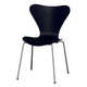 Fritz Hansen 3107 Series 7 Dining Chair in Midnight Blue Shell with Chromed Steel Base — packshot