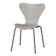 Fritz Hansen 3107 Series 7 Dining Chair in Nine Grey Shell with Warm Graphite Base — packshot