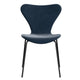 Fritz Hansen 3107 Series 7 Chair Belfast Velvet Grey Blue Black Legs — packshot, detail