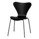 Fritz Hansen 3107 Series 7 Dining Chair in Black Shell with Warm Graphite Base — packshot