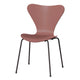 Fritz Hansen 3107 Series 7 Dining Chair in Wild Rose Shell with Warm Graphite Base — packshot