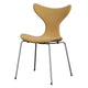 Fritz Hansen 3108 Lily Dining Chair Upholstered in Canvas Light Beige — packshot