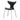 Fritz Hansen 3108 Lily Dining Chair Upholstered in Essential Leather Black — packshot