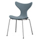 Fritz Hansen 3108 Lily Dining Chair Upholstered in Fiord Blue Grey — packshot