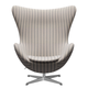 Fritz Hansen Egg Lounge Chair in Voulez-Vous — packshot, detail
