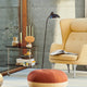 Fritz Hansen AJ Trolley in Ash Black — lifestyle, with Ro Lounge Chair
