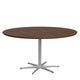 Fritz Hansen Circular Dining Table A826 in Walnut Veneer — packshot