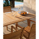 Skagerak Ballare Armchair and Dining Table 196cm in Teak — detail view