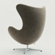 Fritz Hansen Egg Lounge Chair in Clay — packshot, detail