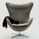 Fritz Hansen Egg Lounge Chair in Clay — packshot, detail