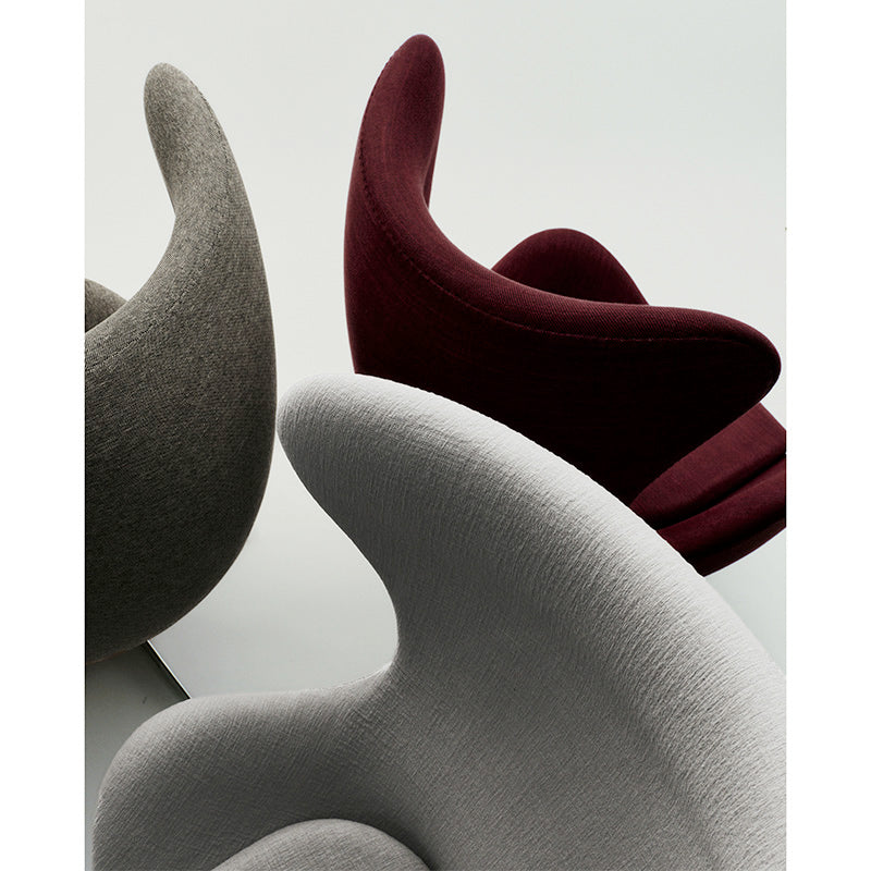 Fritz Hansen Egg Lounge Chair in Clay — studio, with Sunniva and Cifrado colourways