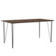 Fritz Hansen FH3605 Desk in Walnut Veneer with Chrome Legs — packshot