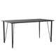 Fritz Hansen FH3605 Desk in Black Coloured Ash with Black Legs — packshot