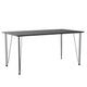 Fritz Hansen FH3605 Desk in Black Coloured Ash with Chrome Legs — packshot