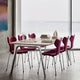 Fritz Hansen 3130 Grand Prix Dining Chair Upholstered — lifestyle, dining room with Hallingdal chairs and Pluralis table