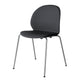 Fritz Hansen N02-10 Recycle Dining Chair Fully Upholstered in Christianshavn 1172 with chrome base — packshot