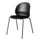 Fritz Hansen N02-10 Recycle Dining Chair Seat Upholstered in Black — packshot