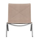Fritz Hansen PK22 Lounge Chair in Natural Canvas — packshot, detail