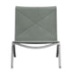 — Fritz Hansen PK22 Lounge Chair in Grace Concrete Grey Leather — packshot