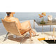 Fritz Hansen PK22 Lounge Chair Wicker — lifestyle, with PK61 in Marble Grey-Brown