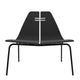 Fritz Hansen PK23 Front Upholstered in Ash Black, Christianshavn — packshot, detail