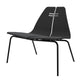 Fritz Hansen PK23 Front Upholstered in Ash Black, Christianshavn — packshot