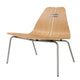 Fritz Hansen PK23 Lounge Chair Oak brushed stainless steel base — packshot