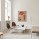Fritz Hansen PK23 Lounge Chair Walnut — lifestyle, with PK63 marble table and PK80 daybed