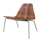 Fritz Hansen PK23 Lounge Chair Walnut brushed stainless steel base — packshot