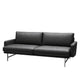 Fritz Hansen PL112 Lissoni 2 Seat Sofa in Essential Leather Black — packshot