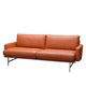 Fritz Hansen PL112 Lissoni 2 Seat Sofa in Grace Leather Walnut — packshot