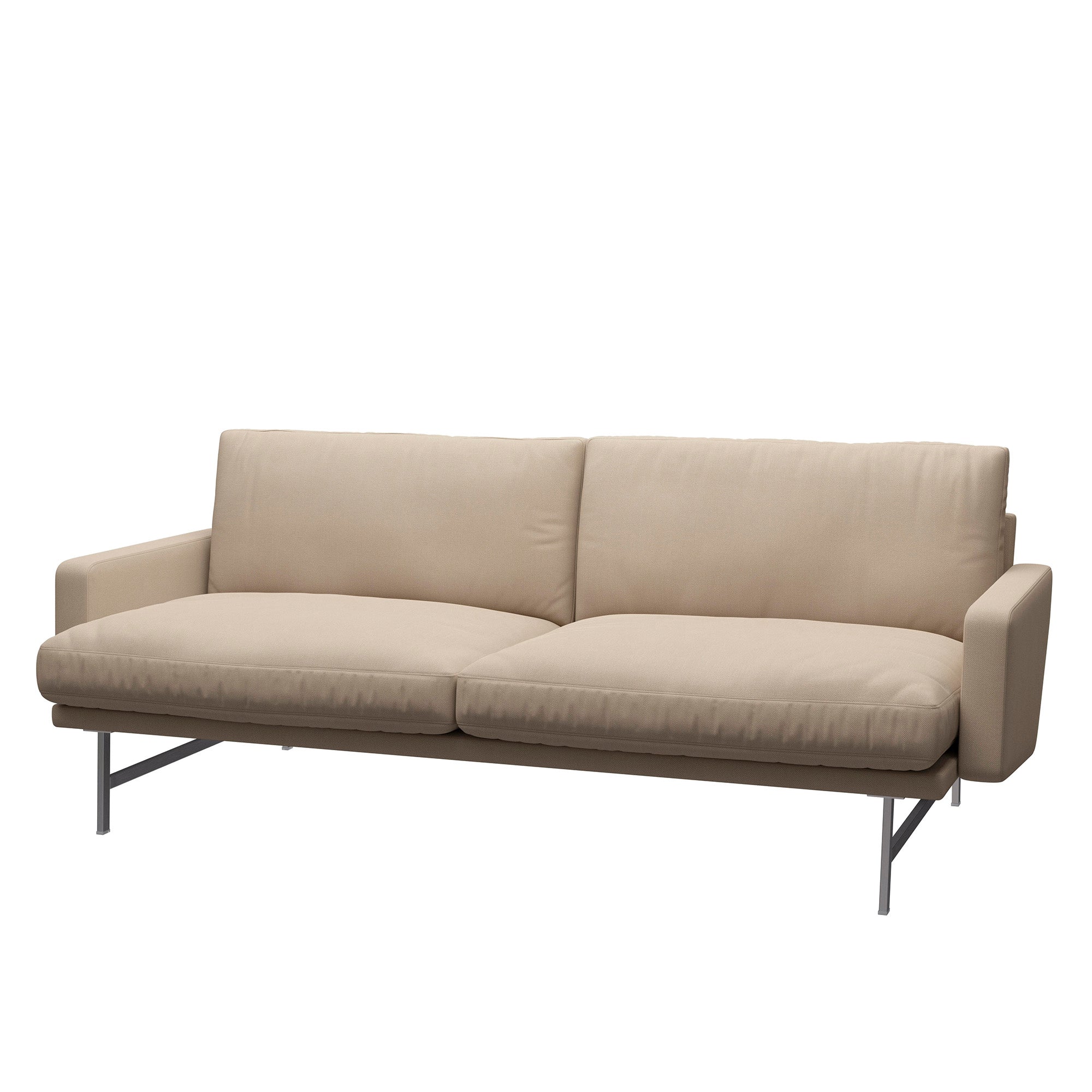 Fritz Hansen PL112 Lissoni 2 Seat Sofa in Steelcut 3 Beige — packshot