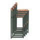 Skagerak Pelagus Outdoor Bar Stool in Hunter Green — packshot, stacked