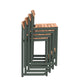 Skagerak Pelagus Outdoor Counter Stool in Hunter Green — packshot, stacked