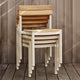 Skagerak Pelagus Outdoor Dining Chair in Light Ivory — lifestyle, stacked