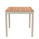 Skagerak Pelagus Square Outdoor Dining Table in Light Ivory — packshot