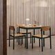 Skagerak Pelagus Outdoor Dining Chair and Square Dining Table in Hunter Green — lifestyle