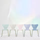 Fritz Hansen Series 7 3107 7:14 AM family group row Green Violet Blue Pink Beige Rainbow base