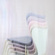 Fritz Hansen 3107 Series 7 Dining Chair 7:14 AM Colour Edition — stacked, Rainbow base view 3