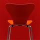 Fritz Hansen 3107 Series 7 Dining Chair Verner Panton 100 orange detail shot