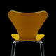 Fritz Hansen 3107 Series 7 Dining Chair Verner Panton 100 yellow on black background