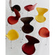 Fritz Hansen Series 7 Verner Panton 100 — Yellow, Orange, Red and Brown - packshot view 1