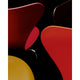 Fritz Hansen Series 7 Verner Panton 100 — all four colours overhead view