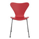 Fritz Hansen 3107 Series 7 Red Dining Chair Verner Panton 100 - packshot view 2