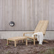 Skagerak Between Lines Deck Chair and Between Lines Deck Stool — lifestyle