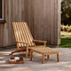 Skagerak Between Lines Deck Chair and Between Lines Deck Stool — lifestyle