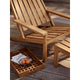Skagerak Between Lines Deck Chair and Between Lines Deck Stool — lifestyle, detail