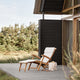 Skagerak Steamer Deck Chair Teak and Barriere Deck Chair Cushion — lifestyle